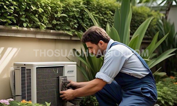 Thợ sửa máy lạnh phường Nhiêu Lộc mới liên hệ 10 phút thợ tới