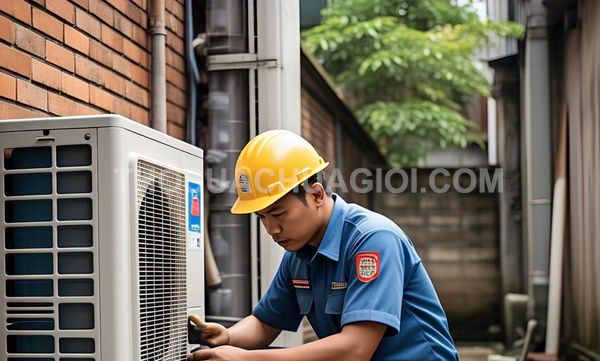 Thợ sửa máy lạnh xã Bà Điểm mới tại nhà gọi 30 phút có thợ