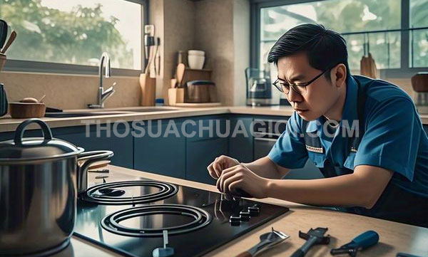 Thợ sửa bếp từ tại Bình Tân tận nhà 10 phút thợ tới nơi