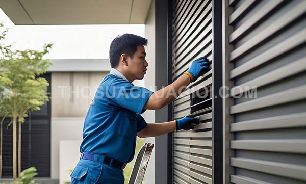 Thợ sửa cửa cuốn phường Bình Dương mới giá rẻ 15 phút có thợ