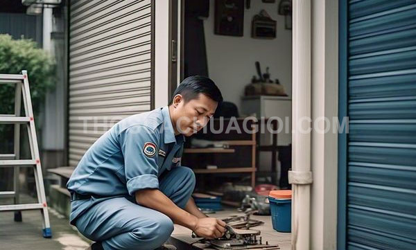 Thợ sửa cửa cuốn phường Phú Thuận mới liên hệ 10 phút thợ tới
