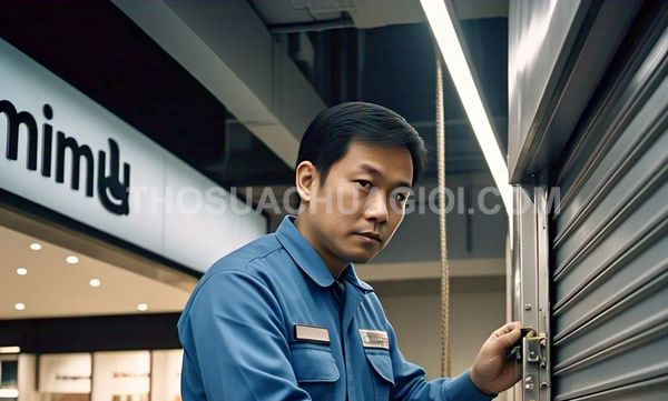 Thợ sửa cửa cuốn xã Tân Nhựt mới gọi 20 phút có thợ nhanh