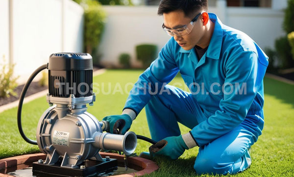Thợ sửa máy bơm nước xã Hiệp Phước mới chỉ 25 phút thợ đến tận nhà