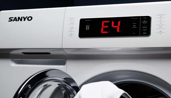 khắc phục lỗi e4 máy giặt sanyo