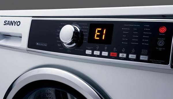 lỗi e1 máy giặt sanyo