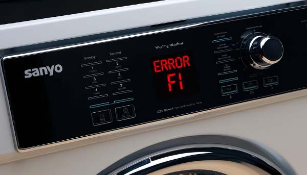 Lỗi F1 máy giặt Sanyo nguyên nhân và cách xử lý