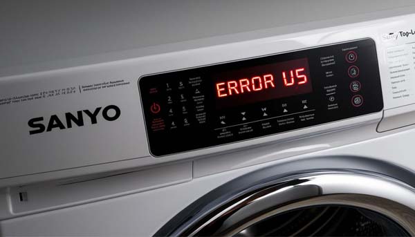 lỗi u5 máy giặt sanyo