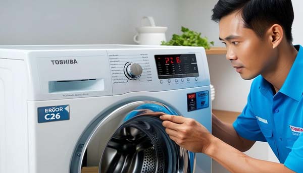 nguyên nhân lỗi c26 máy giặt toshiba