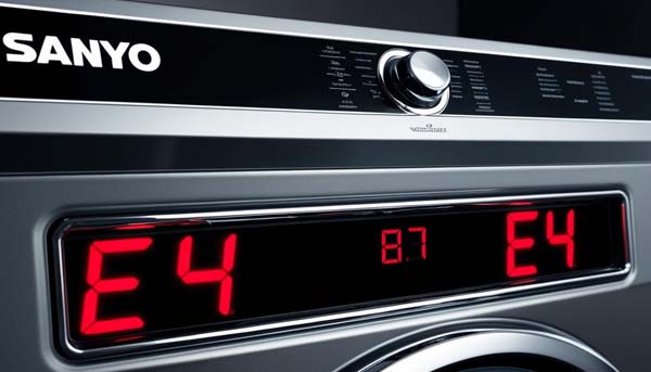 nguyên nhân lỗi e4 máy giặt sanyo