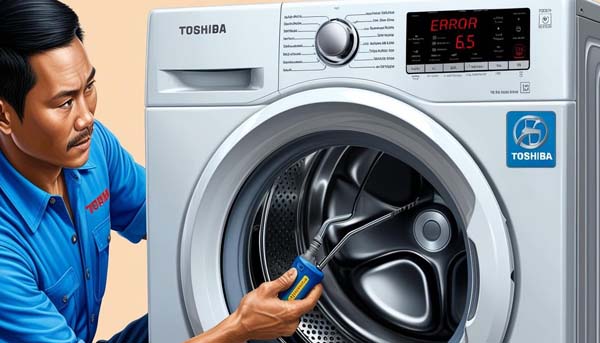 nguyên nhân lỗi e65 máy giặt toshiba