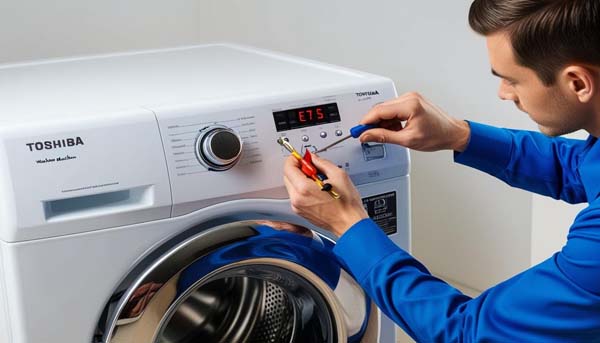 Lỗi E7-5 máy giặt Toshiba nguyên nhân và cách xử lý