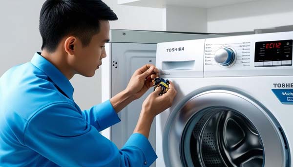 Lỗi EC12 máy giặt Toshiba cách khắc phục nhanh nhất