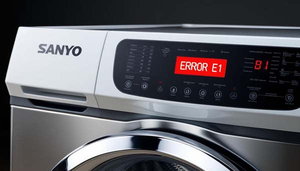 nguyên nhân lỗi e1 máy giặt sanyo