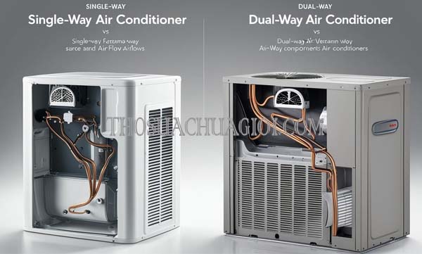 phân tích máy lạnh 1 chiều và máy lạnh 2 chiều khác nhau như thế nào