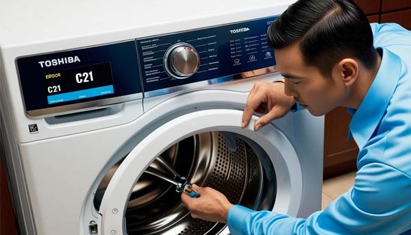 Lỗi C21 máy giặt Toshiba cách khắc phục nhanh nhất