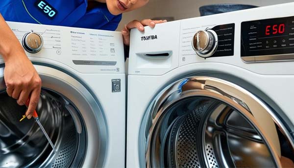 sửa lỗi e50 máy giặt toshiba