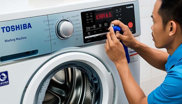Lỗi E65 máy giặt Toshiba nguyên nhân và cách khắc phục