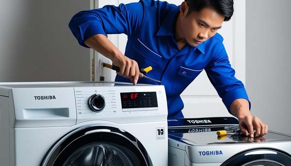 sửa lỗi ef máy giặt toshiba
