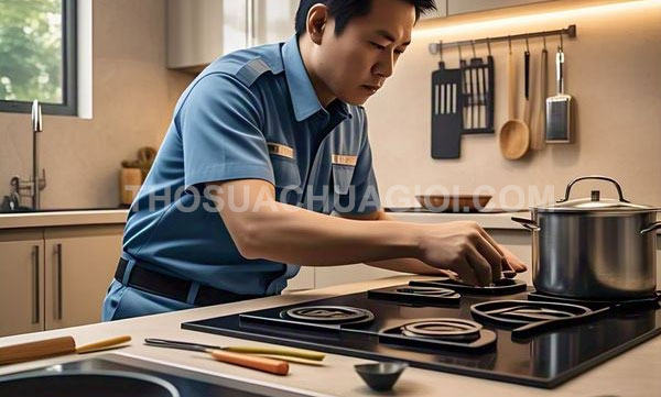 Thợ sửa bếp từ xã Thái Mỹ