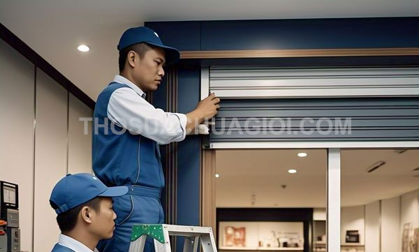 Thợ sửa cửa cuốn phường Bình Hưng Hòa mới chuyên nghiệp 15 phút có thợ