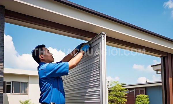 Thợ sửa cửa cuốn phường Trung Mỹ Tây mới giá rẻ 15 phút có thợ