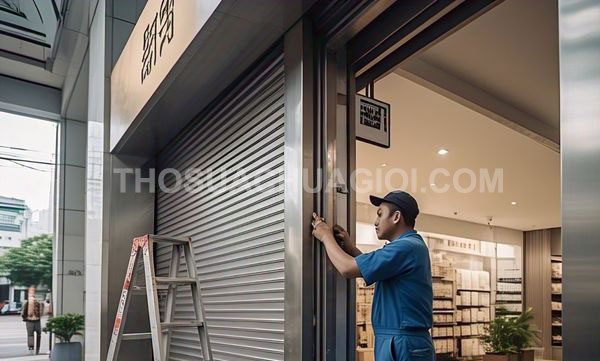 Thợ sửa cửa cuốn xã Thái Mỹ mới liên hệ 10 phút thợ tới