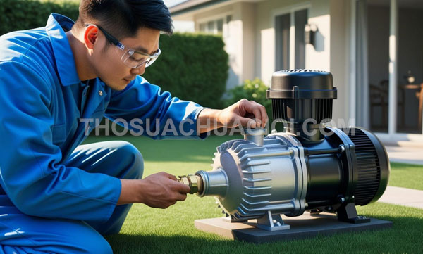Thợ sửa máy bơm nước tại xã Đông Thạnh