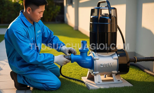 Thợ sửa máy bơm nước tại xã Hưng Long