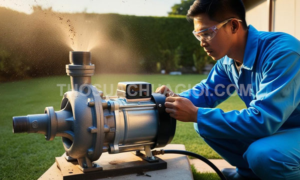 Thợ sửa máy bơm nước tại xã Nhuận Đức