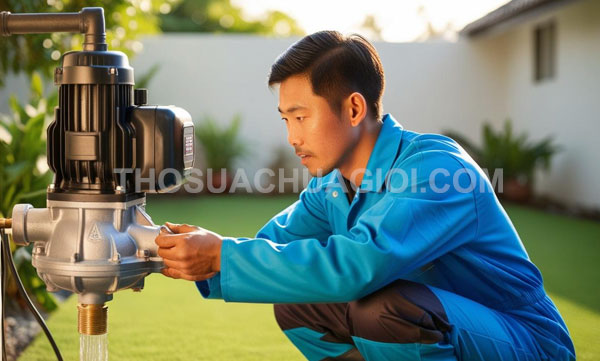 Thợ sửa máy bơm nước tại xã Tân Nhựt