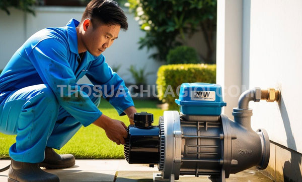 Thợ sửa máy bơm nước xã Bình Chánh