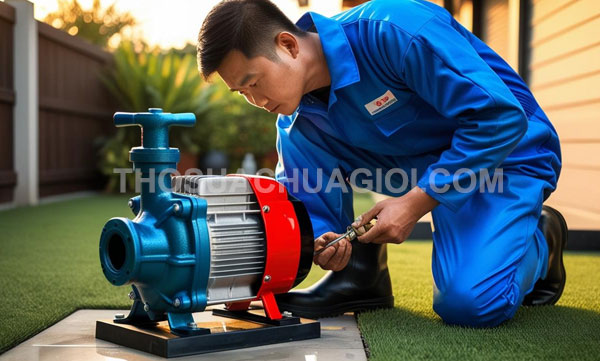 Thợ sửa máy bơm nước xã Xuân Thới Sơn