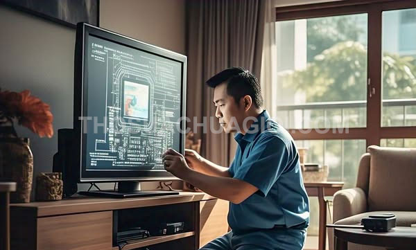 Thợ sửa tivi tại nhà Dĩ An