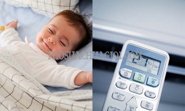 tìm hiểu trẻ sơ sinh có nên dùng máy lạnh