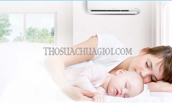 trẻ sơ sinh có nên dùng máy lạnh