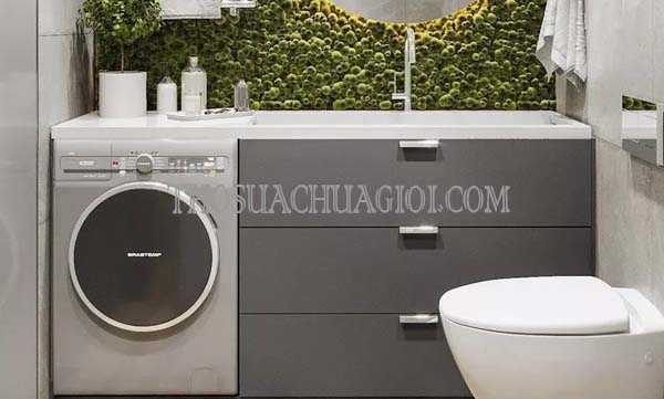 có nên đặt máy giặt trong nhà tắm vì sao