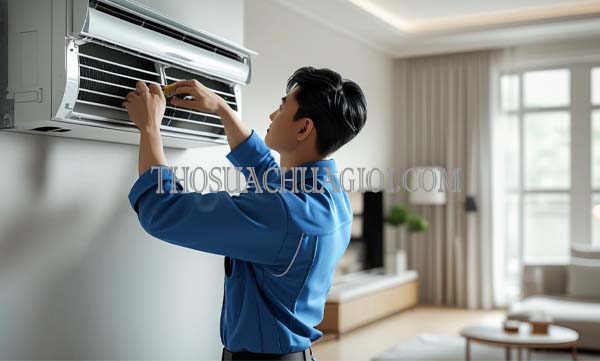 dịch vụ thợ sửa máy lạnh phường thới an giá rẻ