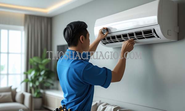 dịch vụ thợ sửa máy lạnh phường thới an