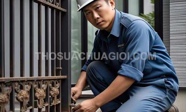 Thợ sửa cửa sắt phường Tân Sơn Nhì mới tại nhà gọi 30 phút có thợ