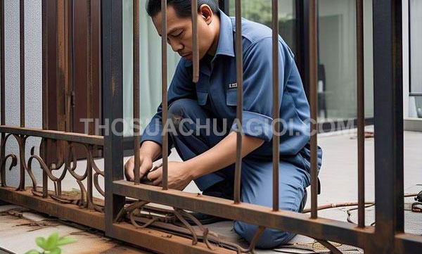 Thợ sửa cửa sắt phường Tân Thuận mới chỉ 25 phút thợ đến tận nhà