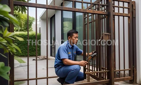 Thợ sửa cửa sắt Xã Thái Mỹ mới tại nhà gọi 30 phút có thợ