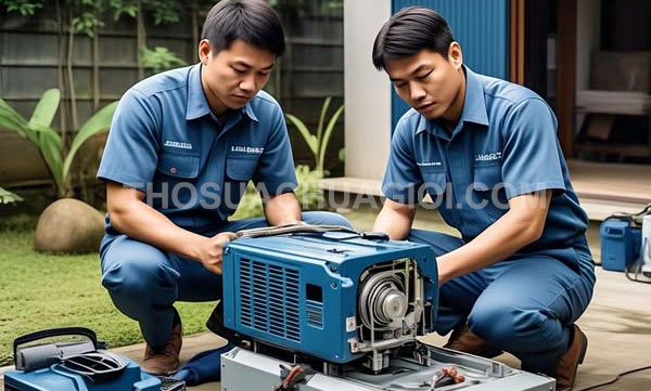 Thợ sửa máy phát điện xã Hiệp Phước mới chỉ 25 phút thợ đến tận nhà