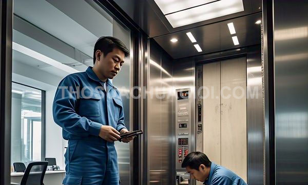Thợ sửa thang máy phường Tân Thuận mới liên hệ 10 phút thợ tới