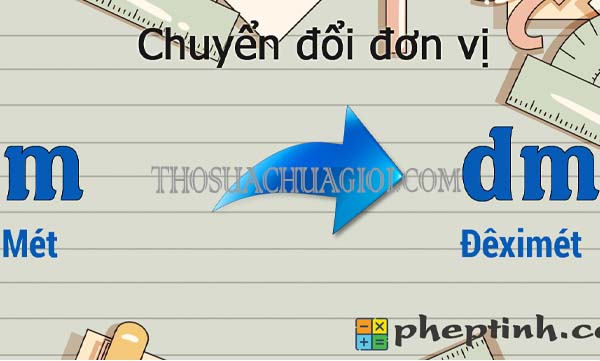 đổi m sang dm