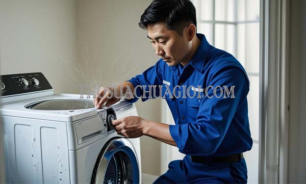 máy giặt bị kêu to khi hoạt động