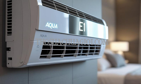 máy lạnh aqua báo lỗi e1