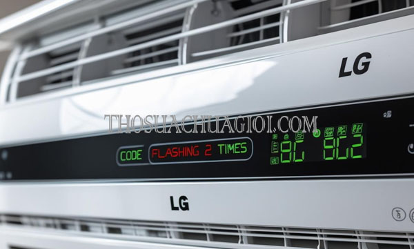 Máy lạnh LG báo lỗi chớp đèn 2 lần và cách xử lý chính xác