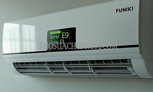 nguyên nhân máy lạnh funiki lỗi e9