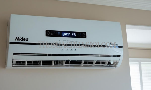Lỗi E8 máy lạnh Midea nguyên nhân và cách xử lý