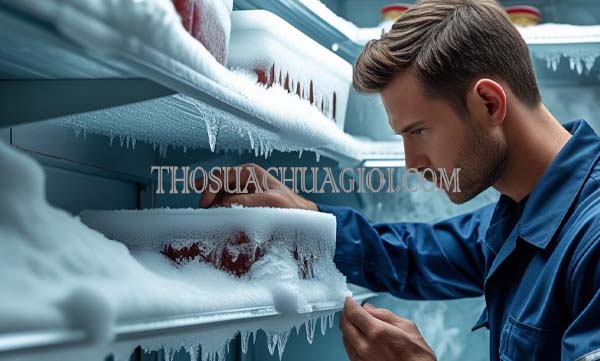 nguyên nhân tủ lạnh bị đóng tuyết có sao không